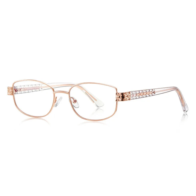 Xbora Women's Full Rim Oval Tr 90 Alloy Eyeglasses 523164