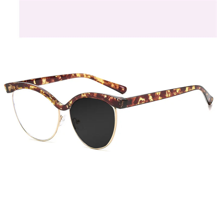 Kocolior Women's Full Rim Cat Eye Tr 90 Alloy Photochromic Reading Glasses 713162