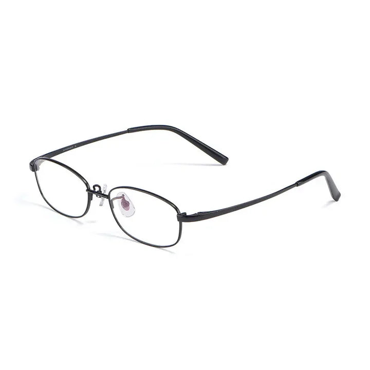 Handoer Women's Full Rim Square Oval Titanium Eyeglasses 10196 Full Rim Handoer black  