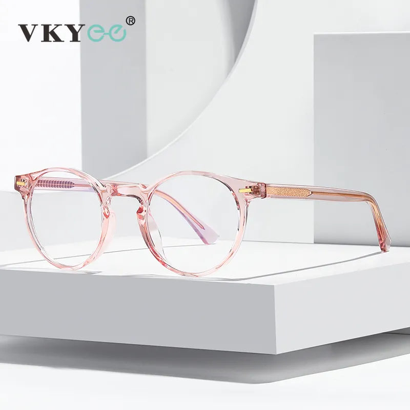 Vicky Women's Full Rim Round Tr 90 Titanium Reading Glasses 2083 Reading Glasses Vicky   