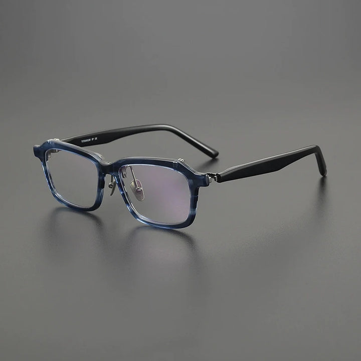 Gatenac Men's Full Rim Big Square Acetate Eyeglasses G8058