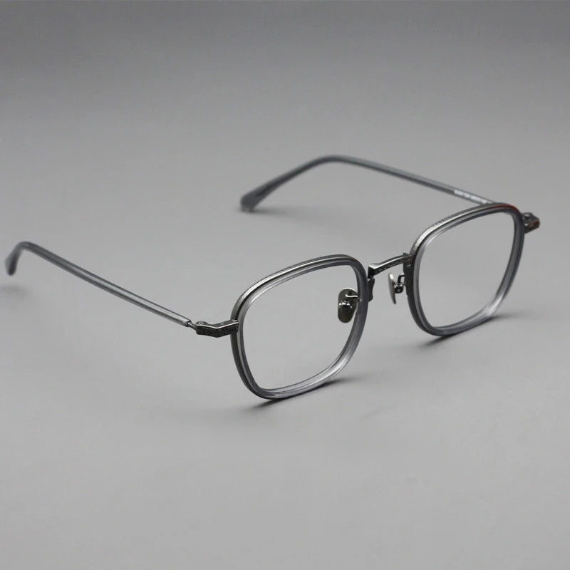 Blackmask Unisex Full Rim Square Titanium Eyeglasses BM-N043
