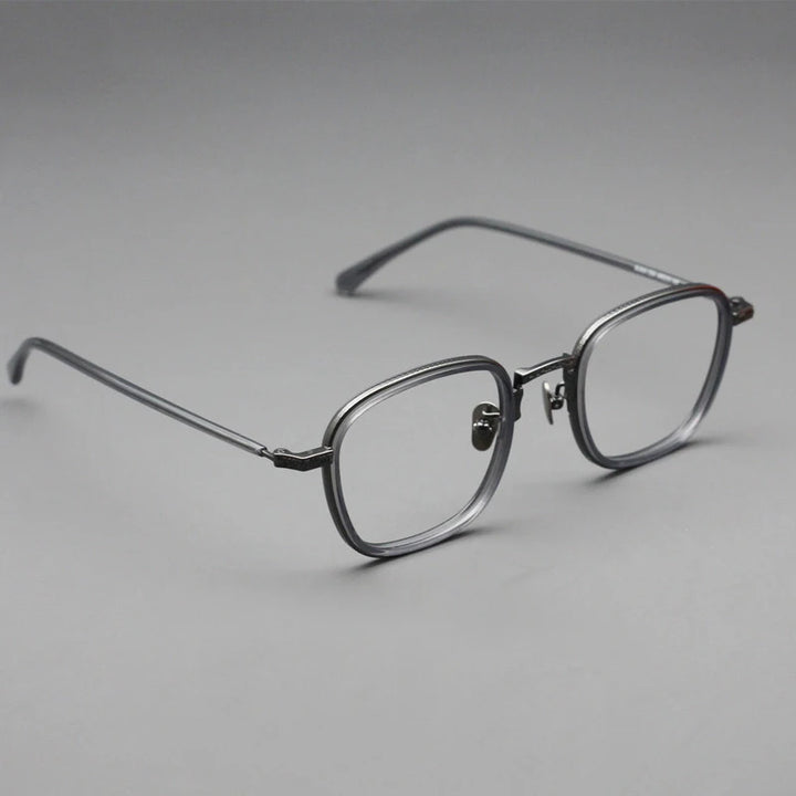 Blackmask Unisex Full Rim Square Titanium Eyeglasses BM-N043