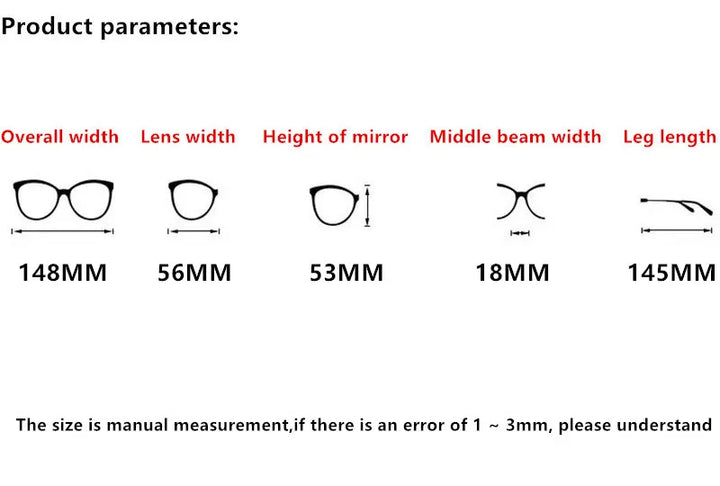 Nobler Unisex Full Rim Square Cat Eye Frosted Acetate Eyeglasses 19347 Full Rim Nobler   