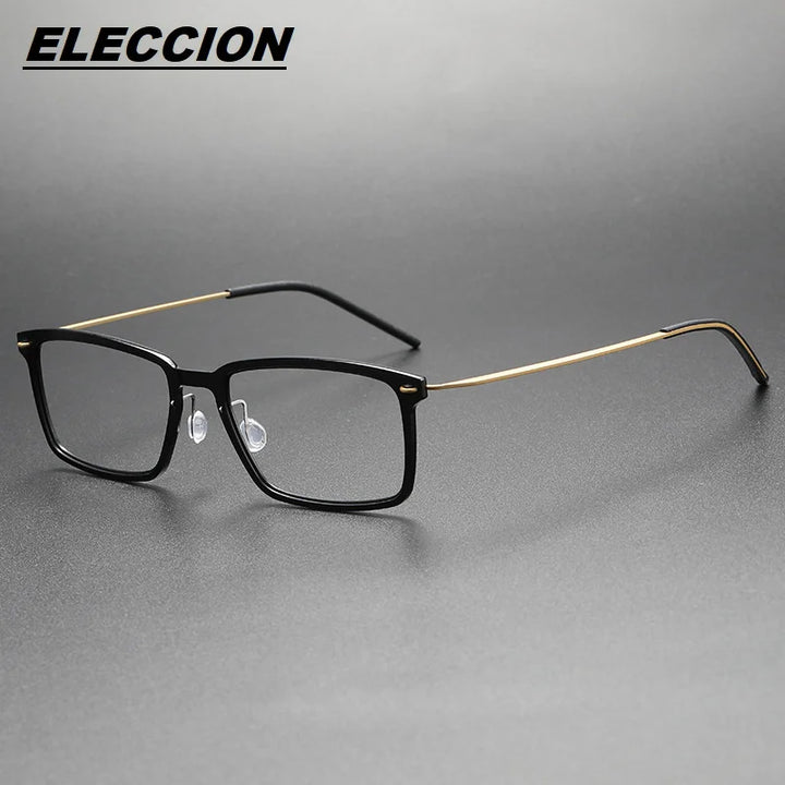 Eleccion Unisex Full Rim Square Nylon Titanium Eyeglasses 6528