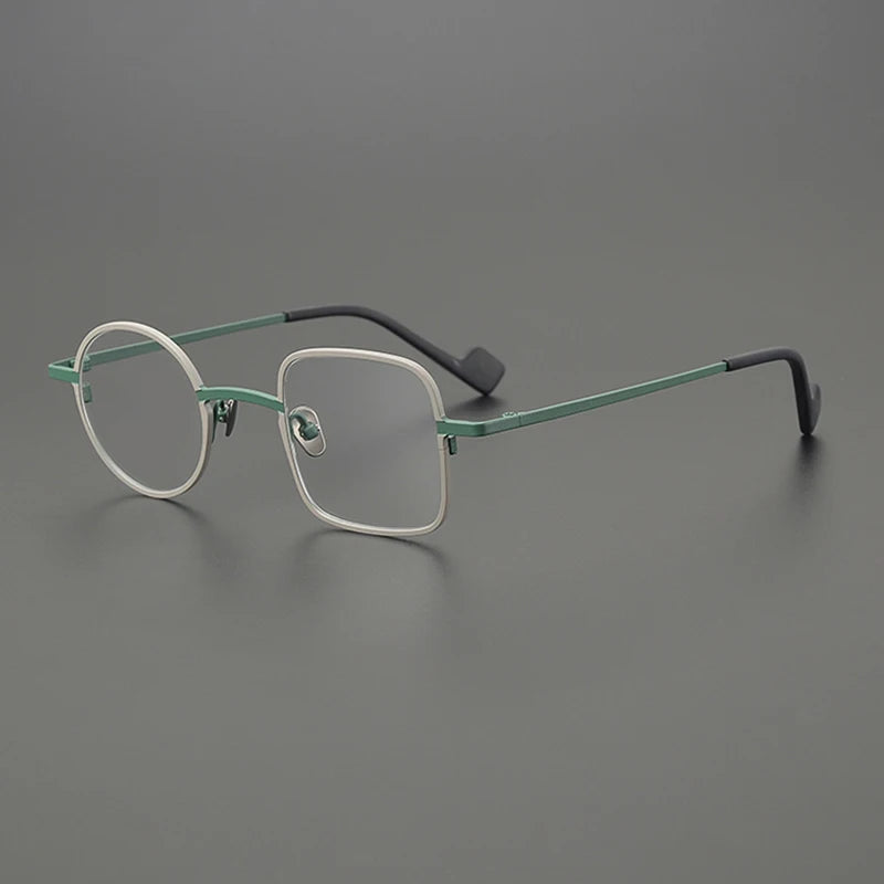 Nobler Unisex Full Rim Round Square Titanium Eyeglasses 185747 Full Rim Nobler   