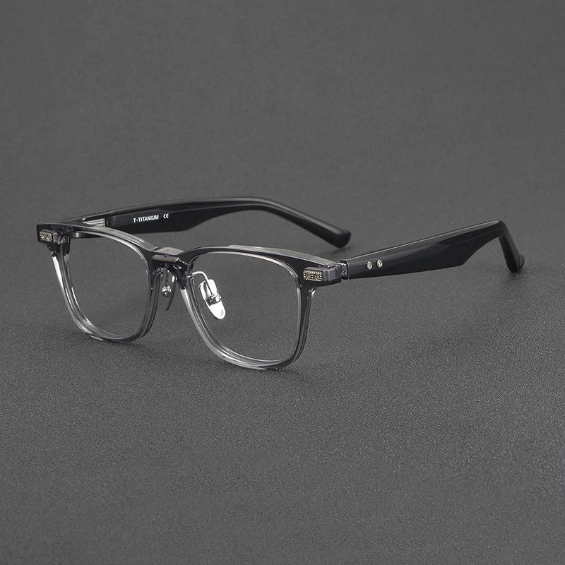Blackmask Unisex Full Rim Square Acetate Eyeglasses BM-P752