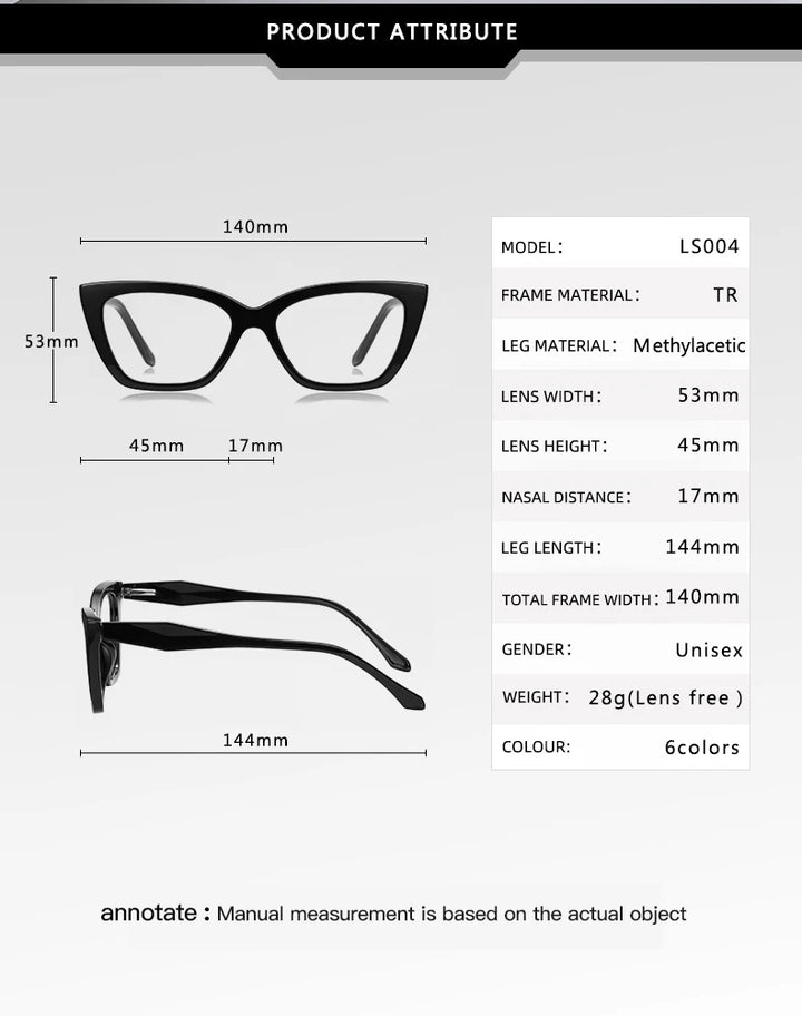 Vicky Women's Full Rim Cat Eye Tr 90 Titanium Reading Glasses 97004