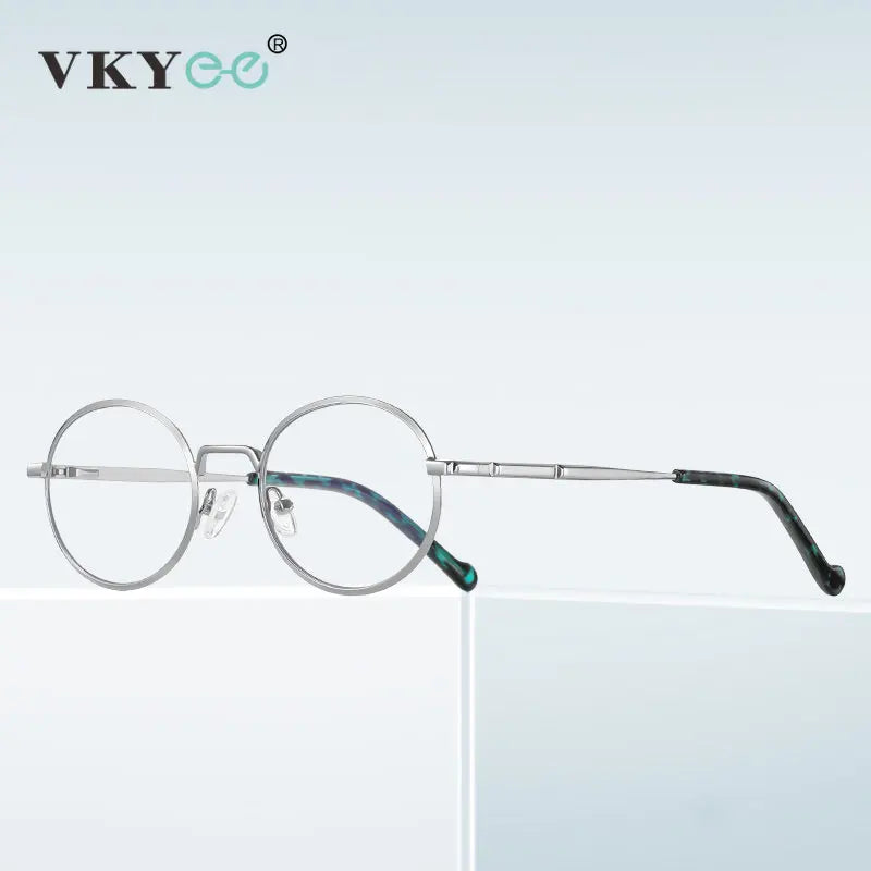 Vicky Women's Full Rim Round Stainless Steel Reading Glasses 3058 Reading Glasses Vicky   