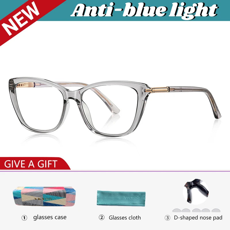 Vicky Women's Full Rim Cat Eye Tr 90 Titanium Reading Glasses 72233