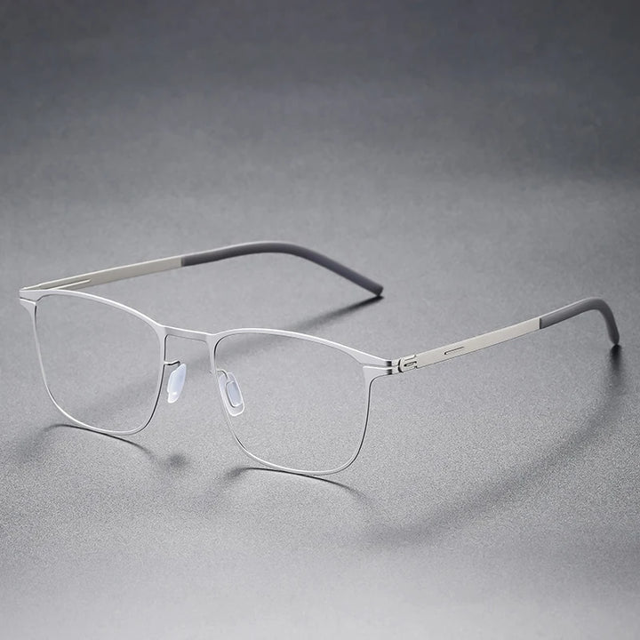 Aimee Unisex Full Rim Square Screwless Steel Eyeglasses 11942