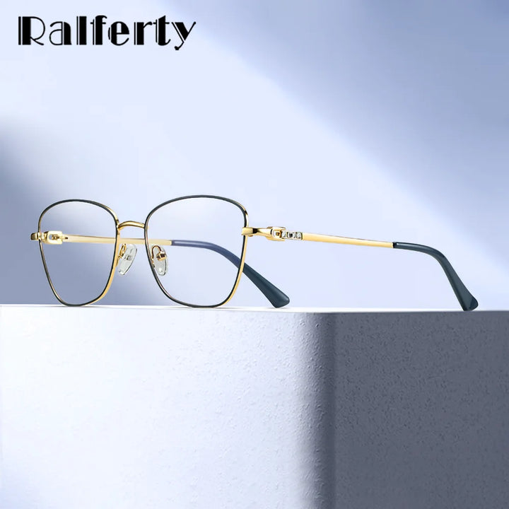 Ralferty Women's Full Rim Square Butterfly Alloy Eyeglasses 88250