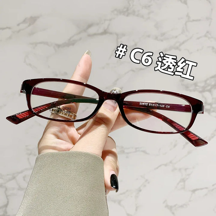 Zirosat Women's Full Rim Rectangle Tr 90 Alloy Eyeglasses 22512