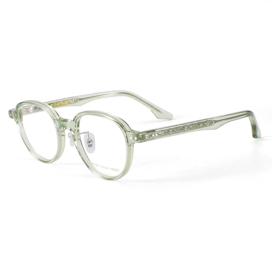 Black Mask Women's Full Rim Oval Round Acetate Eyeglasses 369801