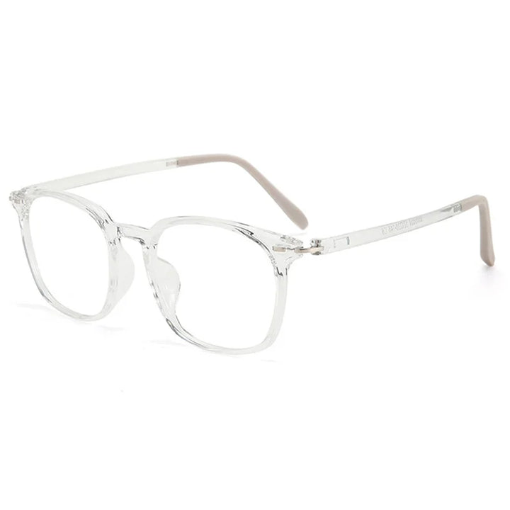 Kocolior Unisex Full Rim Oval Square Tr 90 Eyeglasses 46851