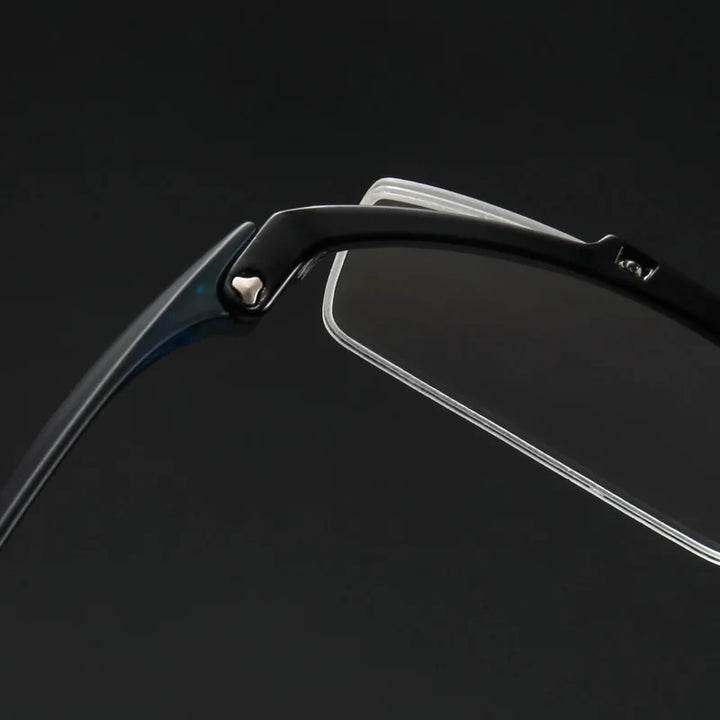 Muzz 8085 men's semi-rimless TR-90 prescription eyeglasses — view 10