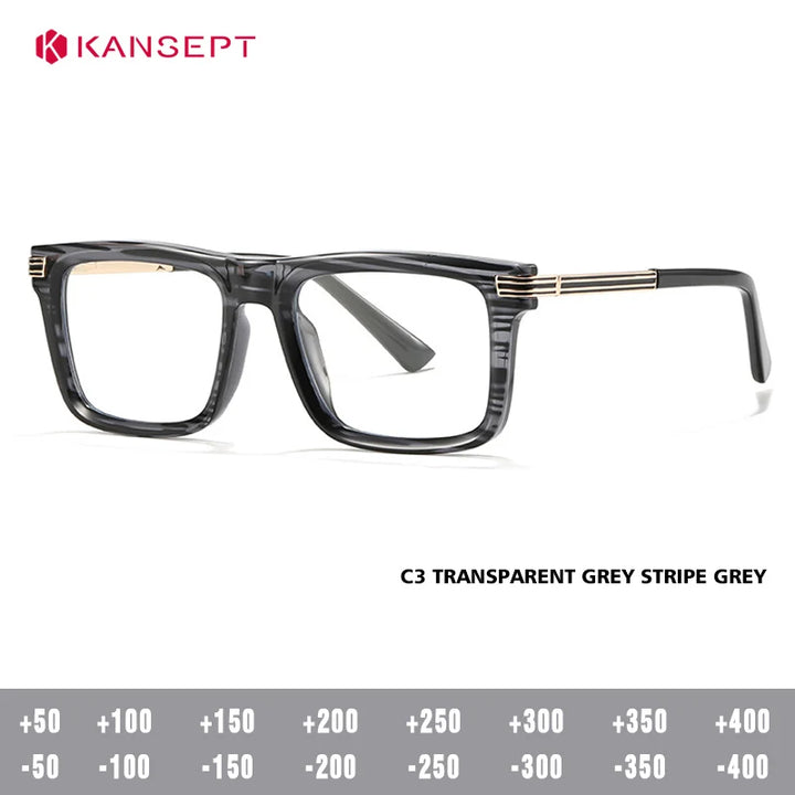 Kansept Women's Full Rim Square Tr 90 Alloy Reading Glasses 600234