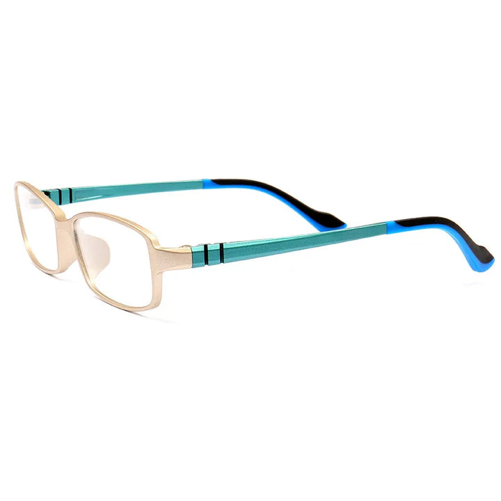Cubojue Unisex Full Rim Square Plastic Eyeglasses 2070 Reading Glasses Cubojue C4 anti blue light 0 