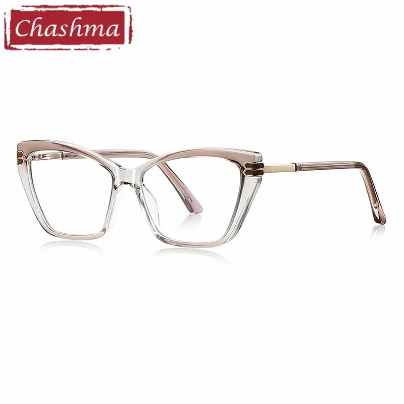 Chashma Ochki Women's Full Rim Cat Eye Tr 90 Alloy Eyeglasses 882262