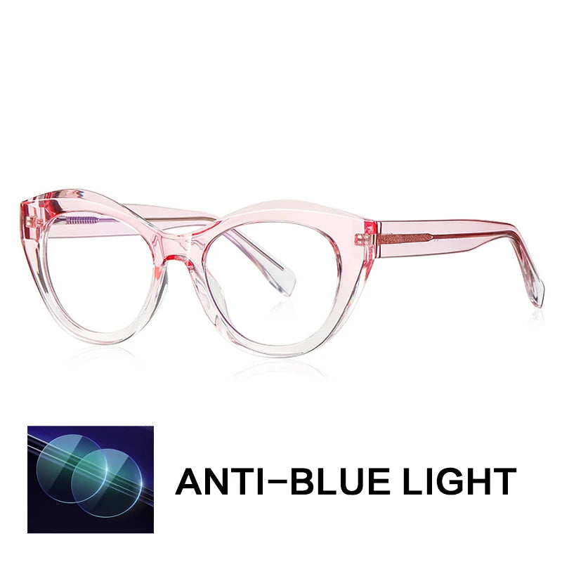 Gatenac Women's Full Rim Cat Eye Tr 90 Titanium Reading Glasses Gx2168