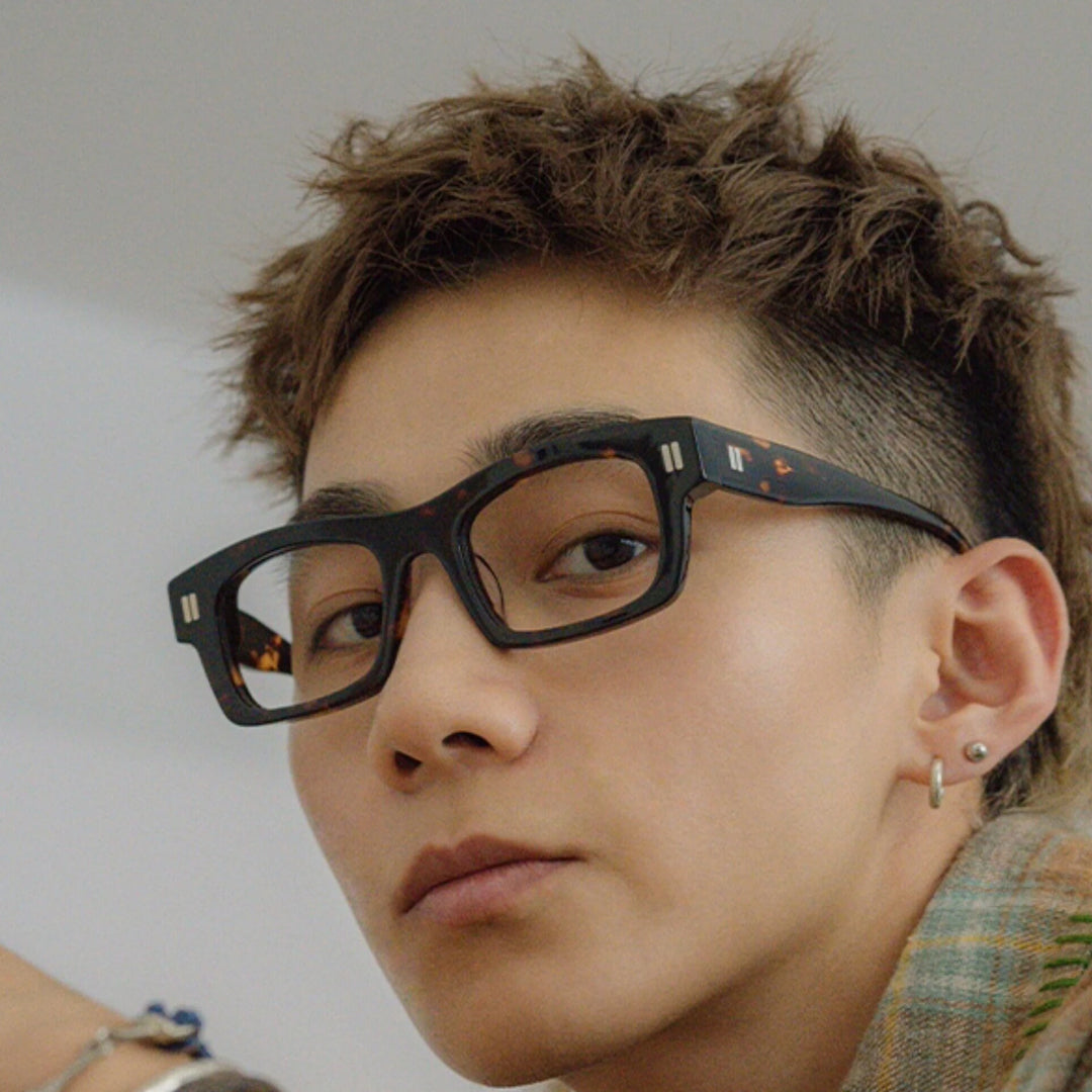 Blackmask Unisex Full Rim Square Acetate Eyeglasses BM-L2037