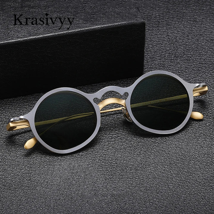 Krasivyy Unisex Titanium Prescription Eyeglasses with Clip-On ARLT5977 - view 3