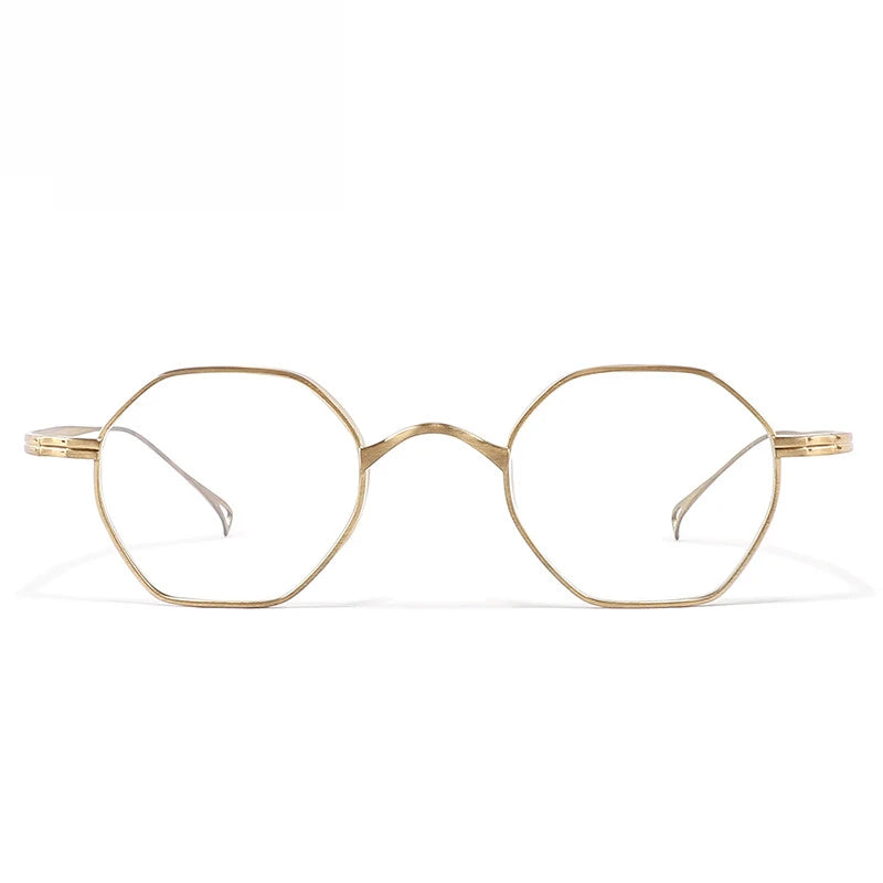Black Mask Unisex Full Rim Geometric Titanium Eyeglasses BM-KN152