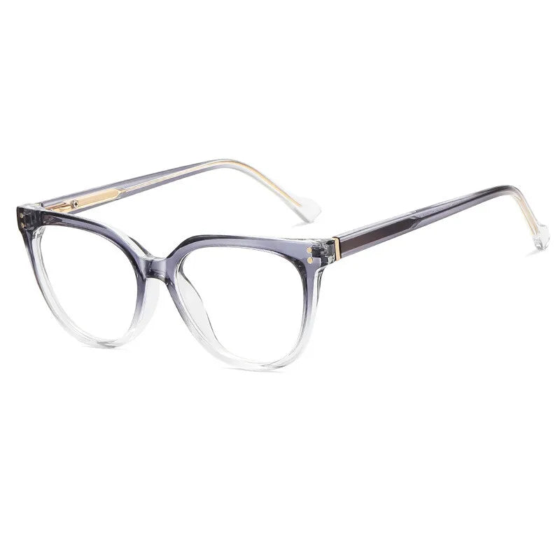 CCspace Women's Full Rim Square Tr 90 Titanium Reading Glasses 312775