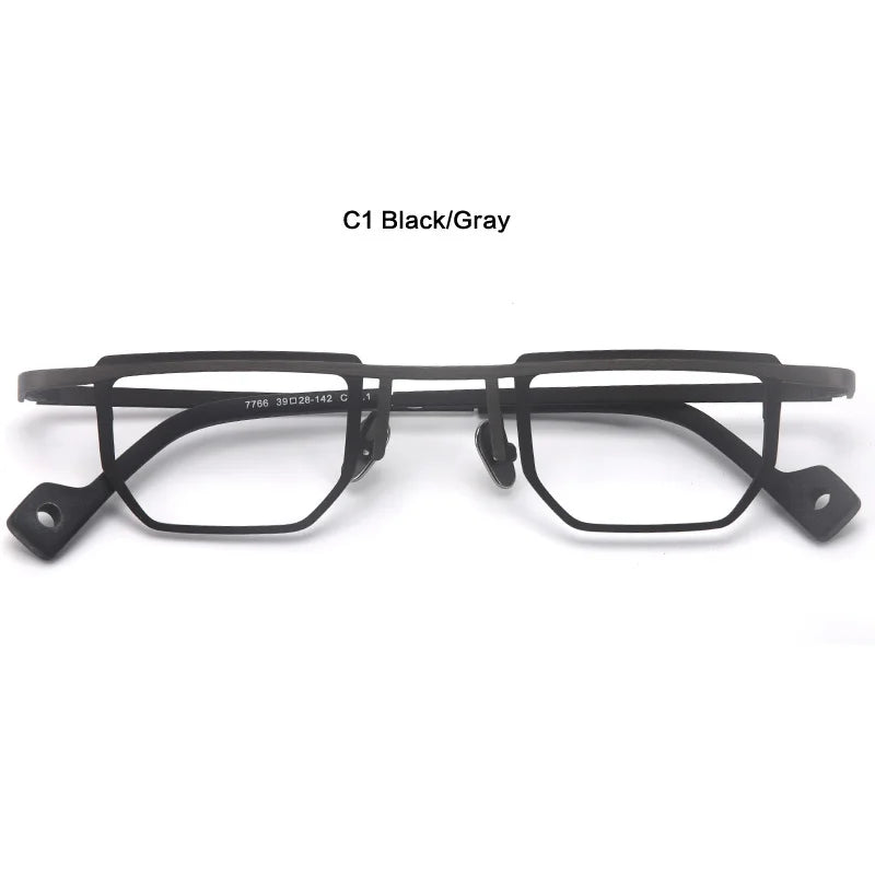 Muzz T7766 men's very small pure titanium prescription eyeglasses — view 6
