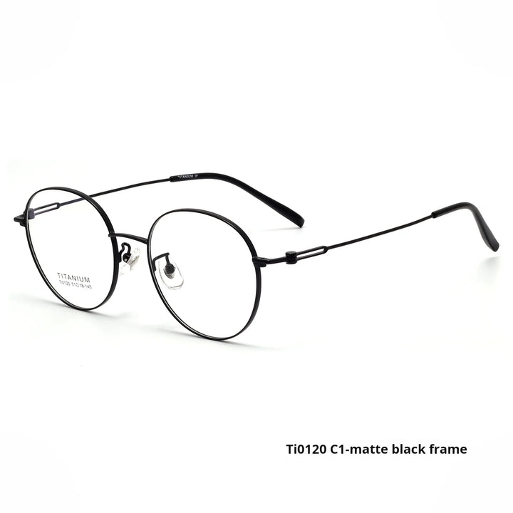 Xbora Women's Full Rim Round Oval Titanium Eyeglasses 540120