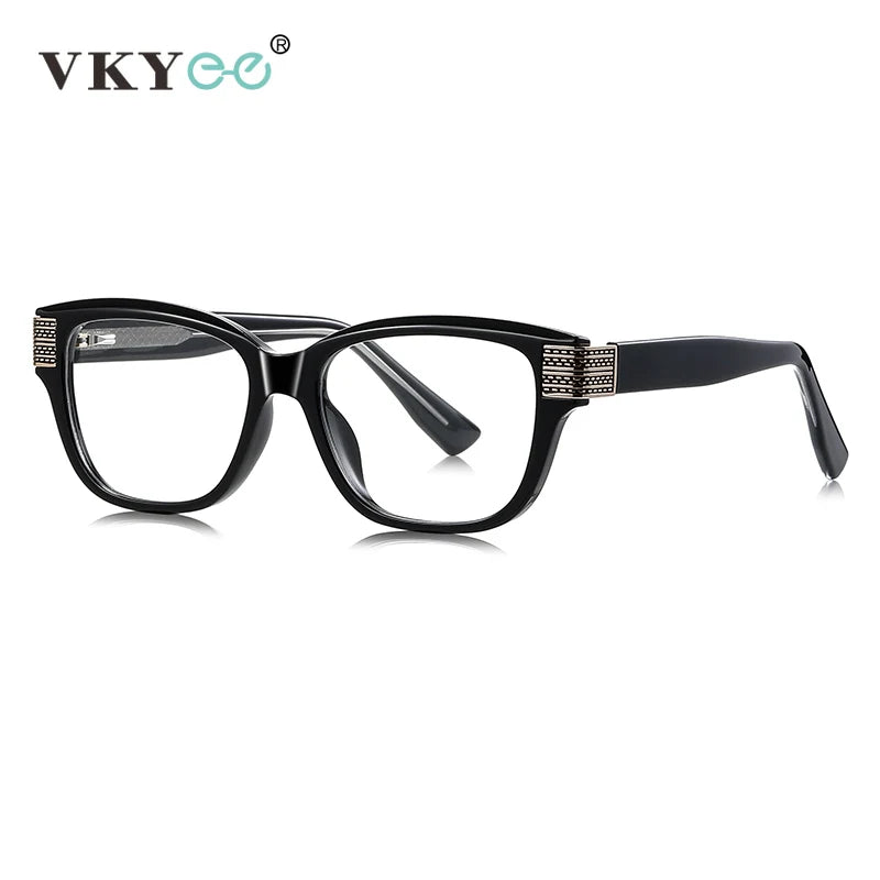 Vicky Unisex full Rim Square Tr 90 Titanium Reading Glasses 313108