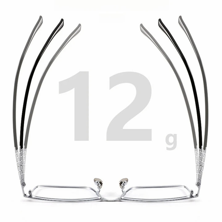 Yimaruili Men's Full Rim Square Titanium Alloy Eyeglasses Y89188 Full Rim Yimaruili Eyeglasses   