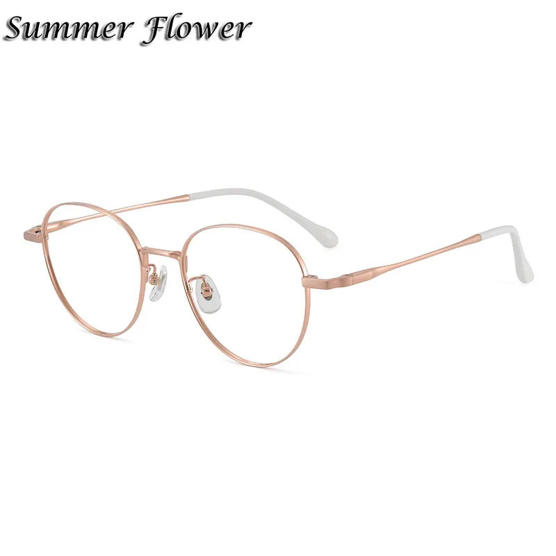 Chashma Women's Full Rim Oval Round Titanium Eyeglasses 61027