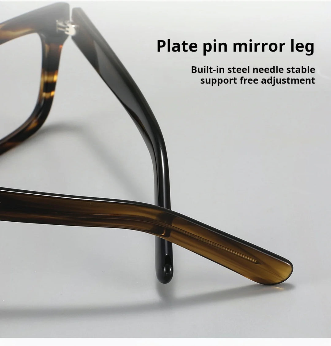 Hdcrafter 86008-1 unisex square acetate prescription eyeglasses — view 18