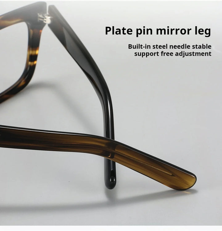 Hdcrafter 86008-1 unisex square acetate prescription eyeglasses — view 18