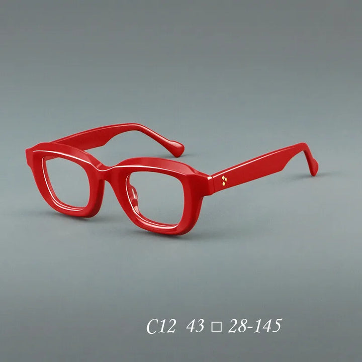 CCspace Unisex Full Rim Thick Square Tr 90 Alloy Reading Glasses 3212