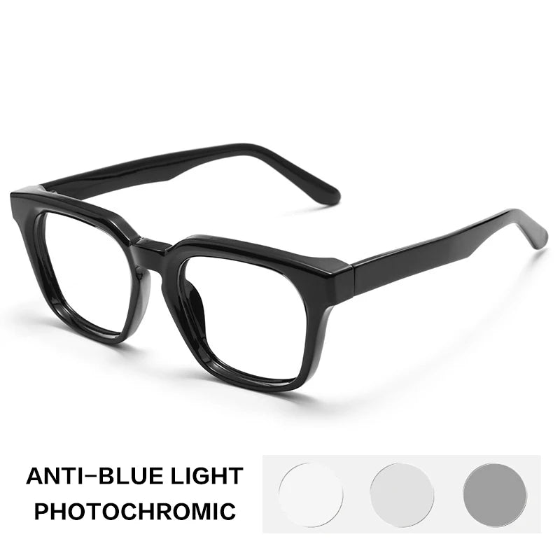 Gatenac Unisex Full Rim Square Acetate Reading Glasses G91807