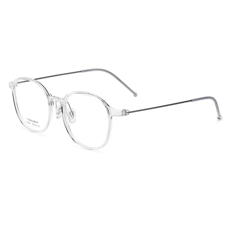 Hotony Women's Full Rim Square Tr 90 Titanium Eyeglasses 75821