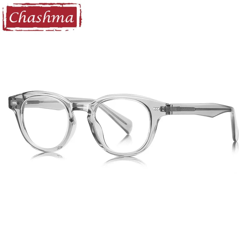 Chashma Ottica Unisex Full Rim Round Tr 90 Titanium Eyeglasses 474016
