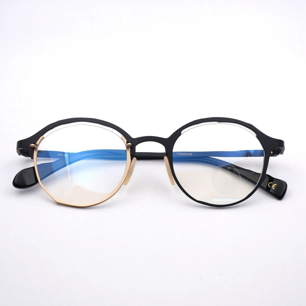 Muzz 0054 men's IP titanium prescription eyeglasses — view 5