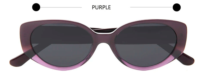 Esnbie Unisex Full Rim Oval Thick Temple Acetate Sunglasses 240161
