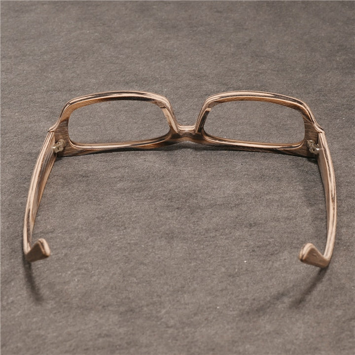 Cubojue Unisex Full Rim Rectangle Tr 90 Titanium Myopic Reading Glasses 6234m Reading Glasses Cubojue   