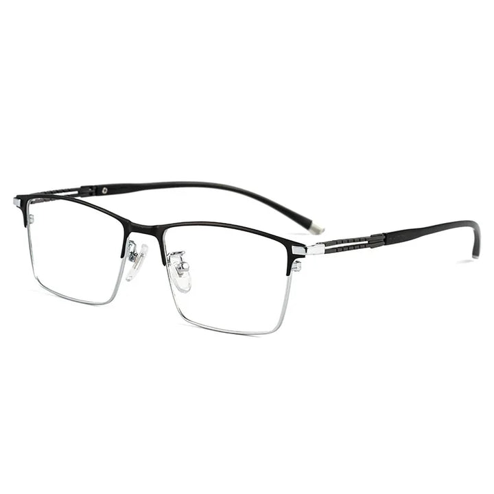 Hotochki Men's Full Rim Square Titanium Eyeglasses 86127
