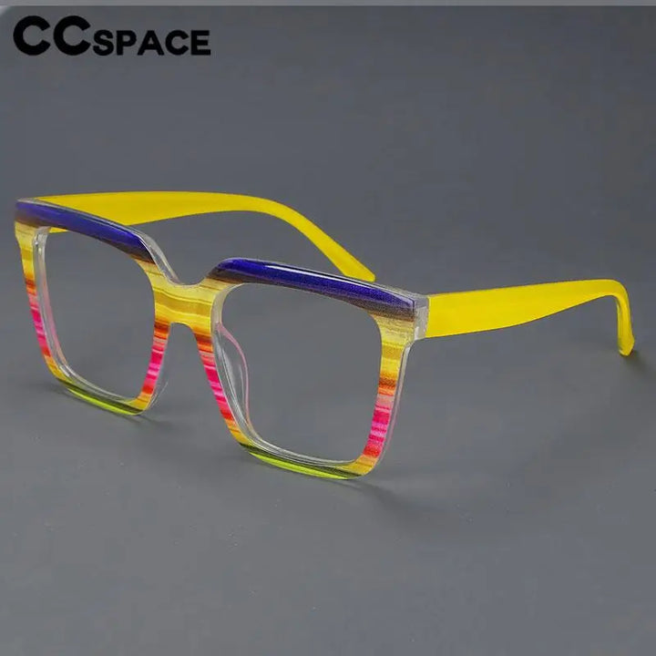 CCSpace Women's Full Rim Large Square Plastic Reading Glasses R57090 Reading Glasses CCspace   