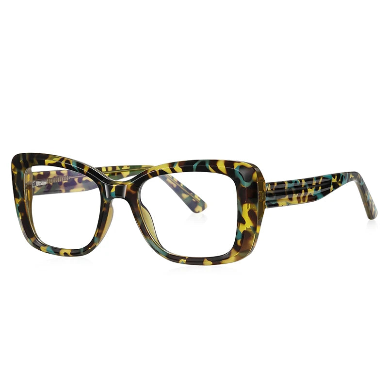Reven Jate Unisex Full Rim Square Thick Tr 90 Eyeglasses 21147