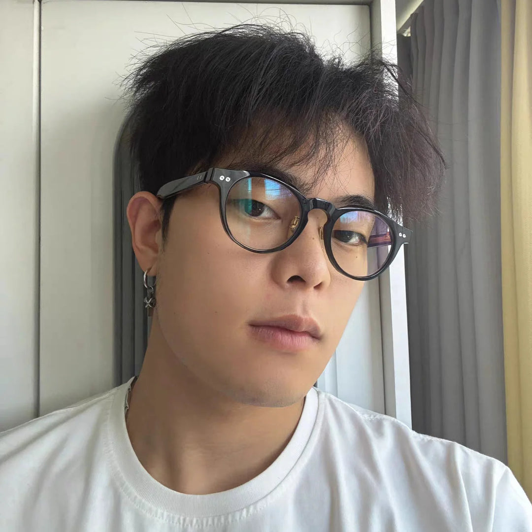 Bobbie Unisex Full Rim Round Acetate Eyeglasses NP-160