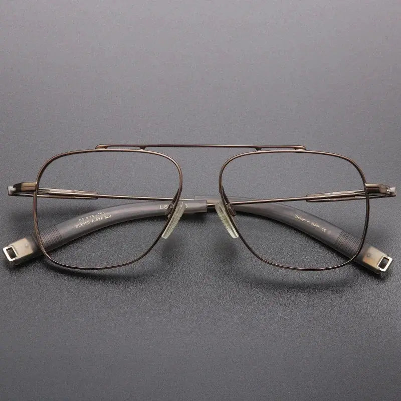 Aror Men's Full Rim Square Titanium Eyeglasses 199105.