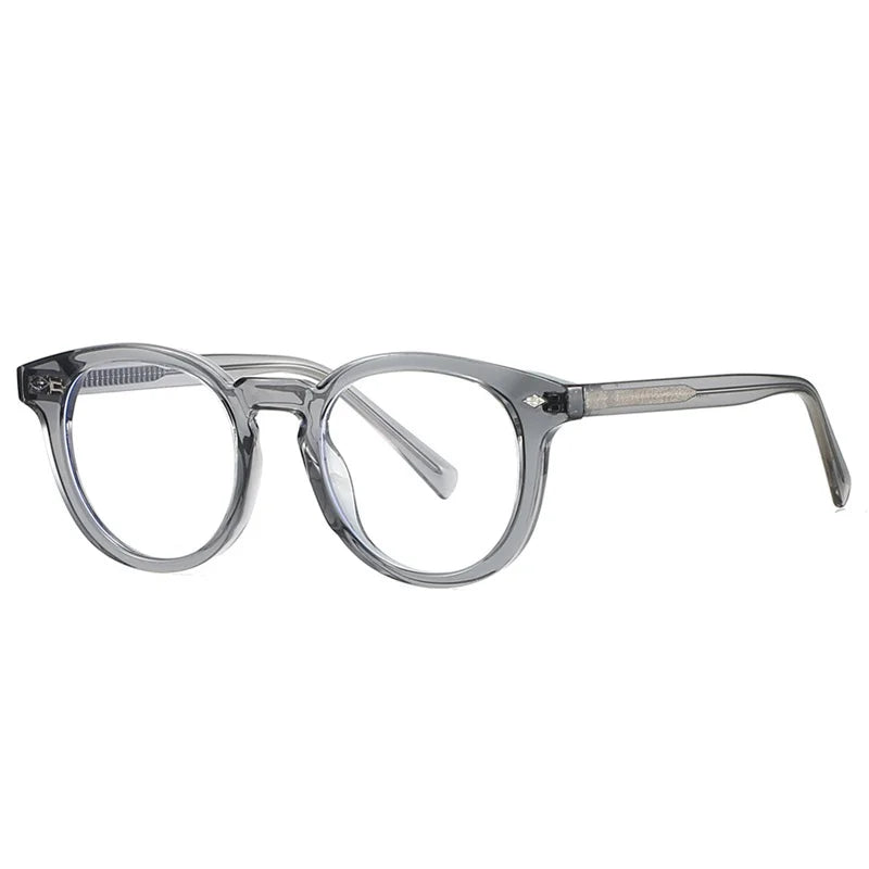 Kocolior Unisex Full Rim Round Tr 90 Photochromic Reading Glasses 28020