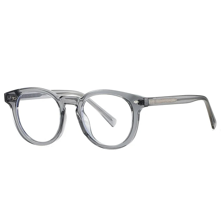 Kocolior Unisex Full Rim Round Tr 90 Photochromic Reading Glasses 28020