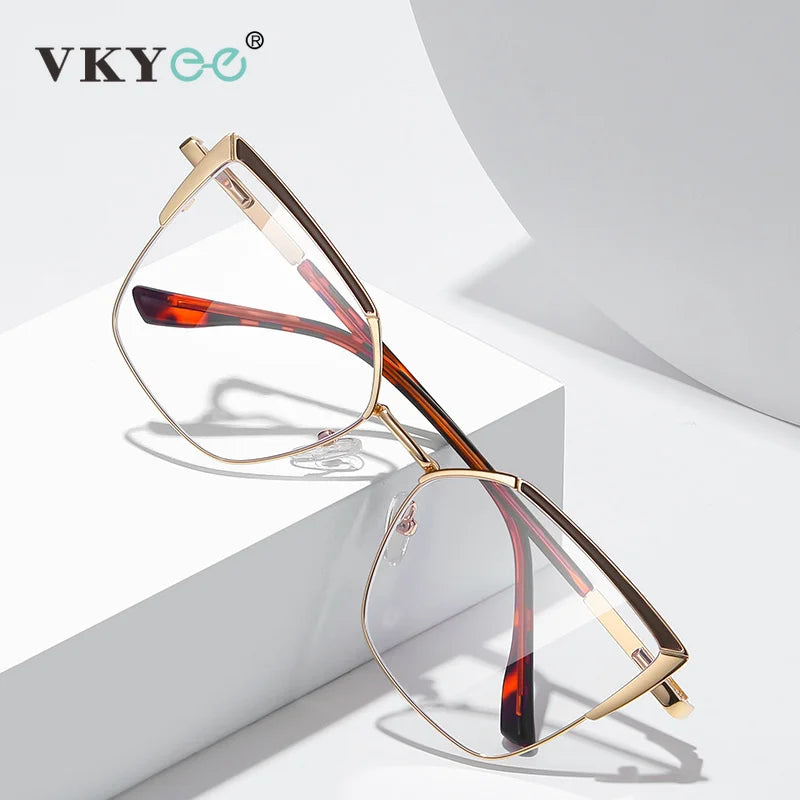 Vicky Women's Full Rim Cat Eye Blue Light Prescription Eyeglasses 9763